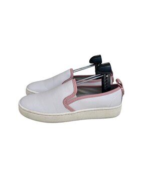 Coach Womens Slip-On Sneakers Pink & White Size 7.5 Casual Comfort Shoes